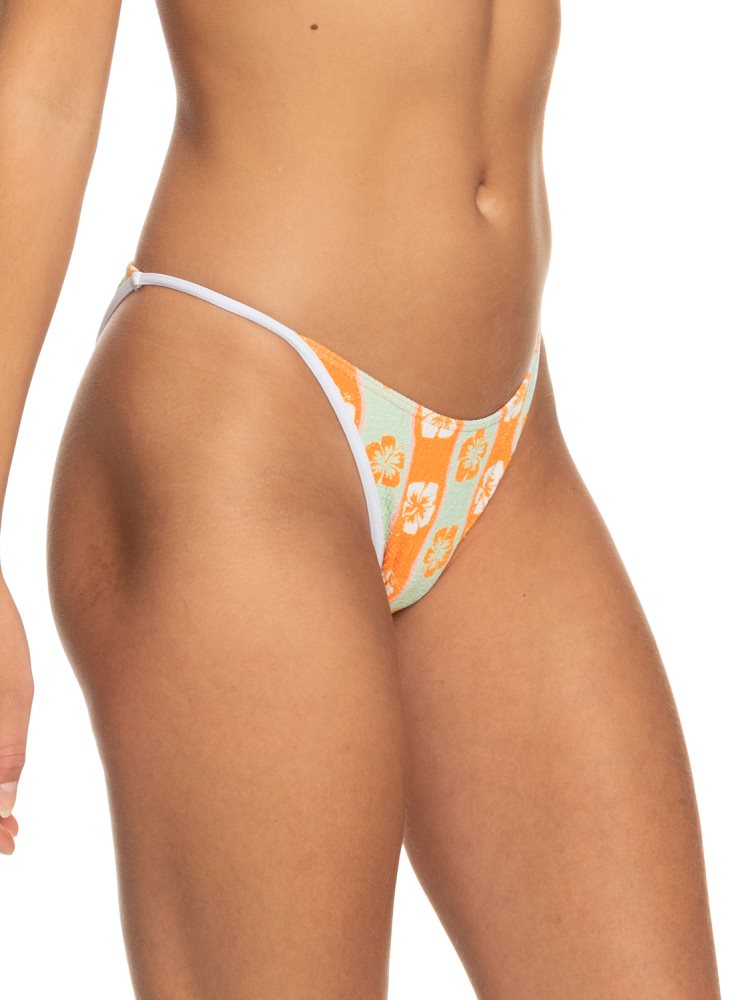 Bas De Bikini Roxy Wavy Babe Cheeky Orange Stripes Femme | YZP-69137993