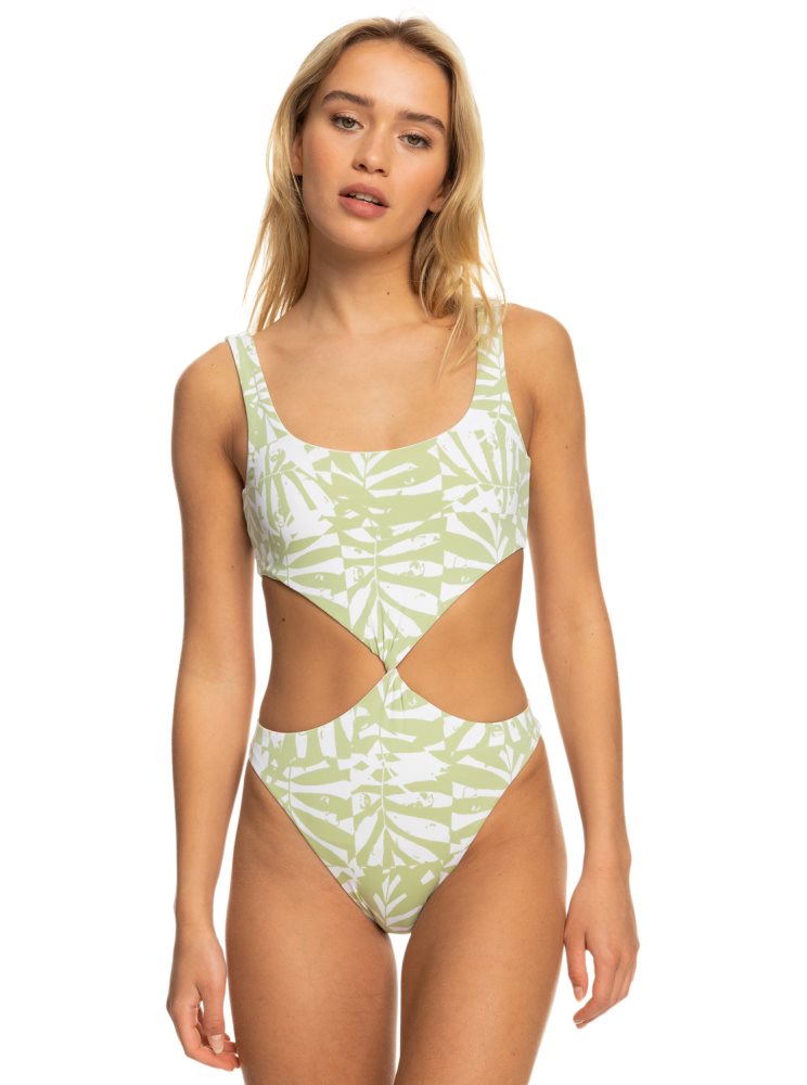 Maillots De Bain Roxy Tropics Hype Reversible Blanche Multicolore Femme | UWY-50664897