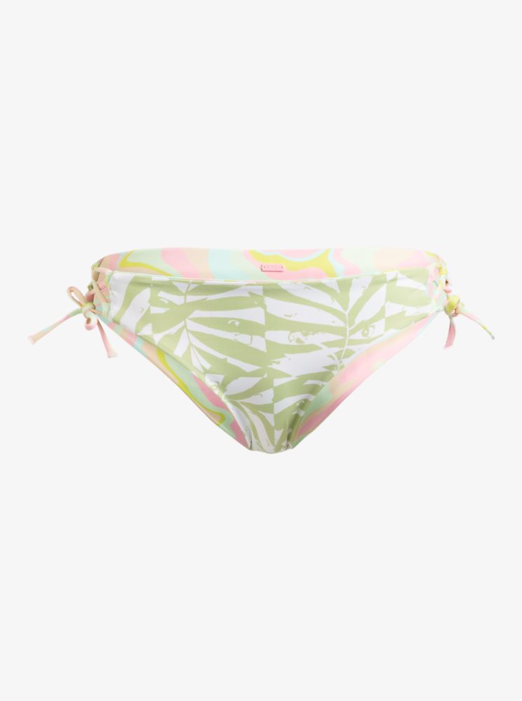 Bas De Bikini Roxy Tropics Hype Hipster Reversible Blanche Multicolore Femme | XEZ-06514223