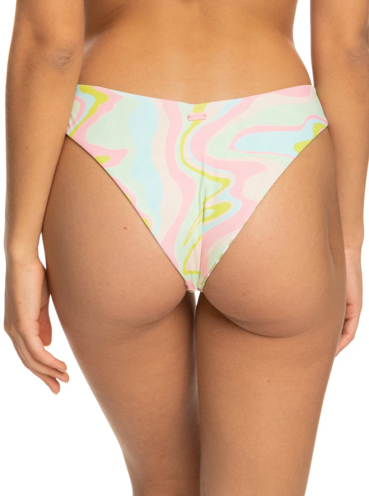 Bas De Bikini Roxy Tropics Hype Cheeky Blanche Multicolore Femme | VRR-20500976