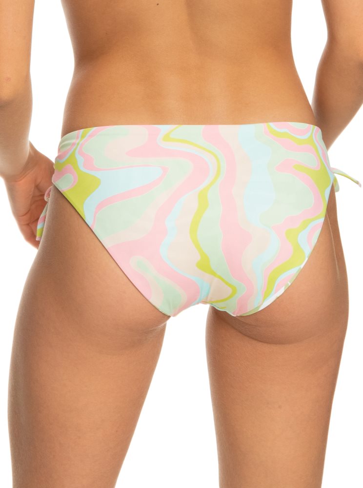 Bas De Bikini Roxy Tropics Hype Hipster Reversible Blanche Multicolore Femme | XEZ-06514223