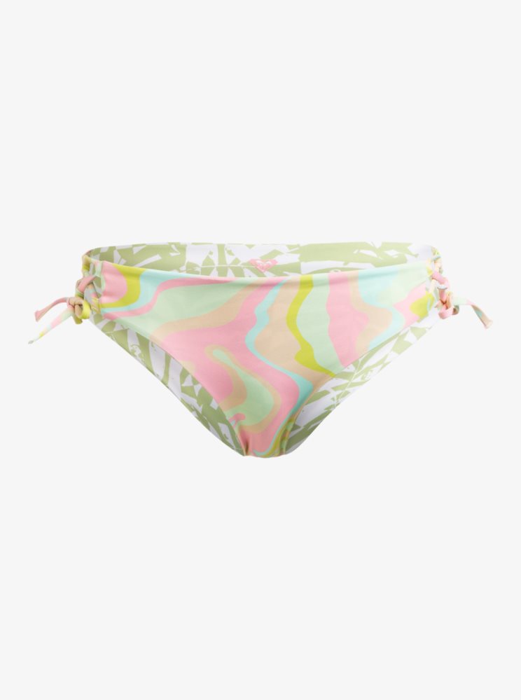 Bas De Bikini Roxy Tropics Hype Hipster Reversible Blanche Multicolore Femme | XEZ-06514223