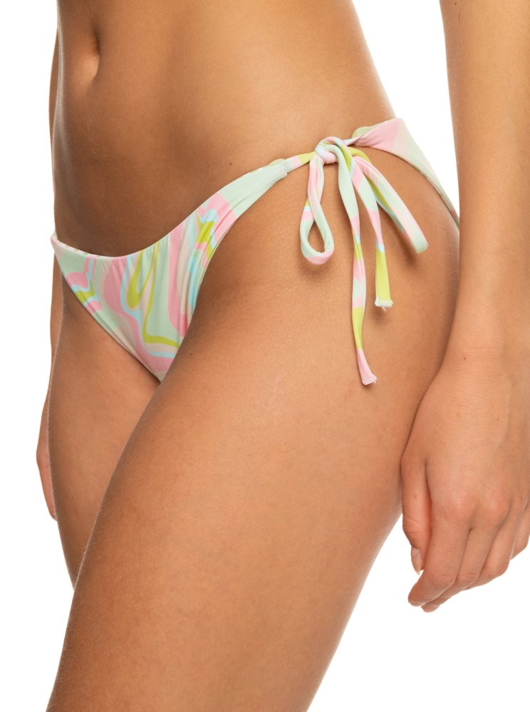 Bas De Bikini Roxy Tropics Hype Cheeky Reversible Blanche Multicolore Femme | ZVE-31567285