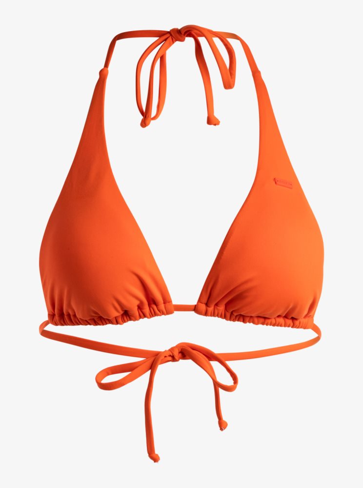 Hauts De Bikini Roxy Beach Classics Tiki Triangle Orange Femme | CGX-24540102