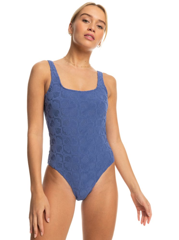 Maillots De Bain Roxy Sun Click Bleu Bleu Marine Femme | CKD-47135664