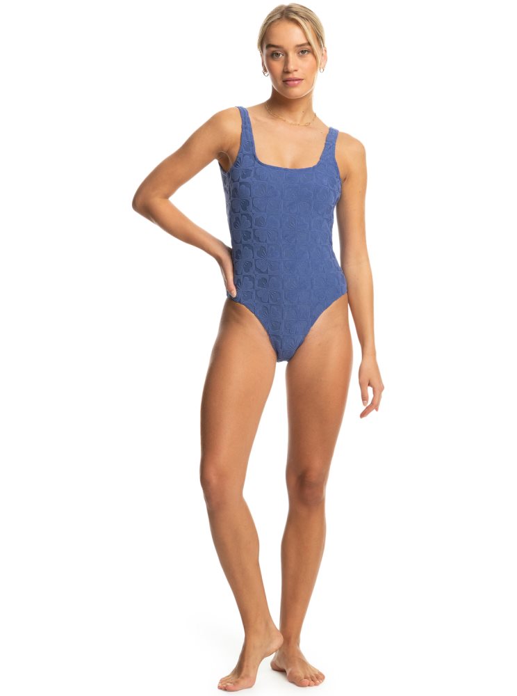 Maillots De Bain Roxy Sun Click Bleu Bleu Marine Femme | CKD-47135664