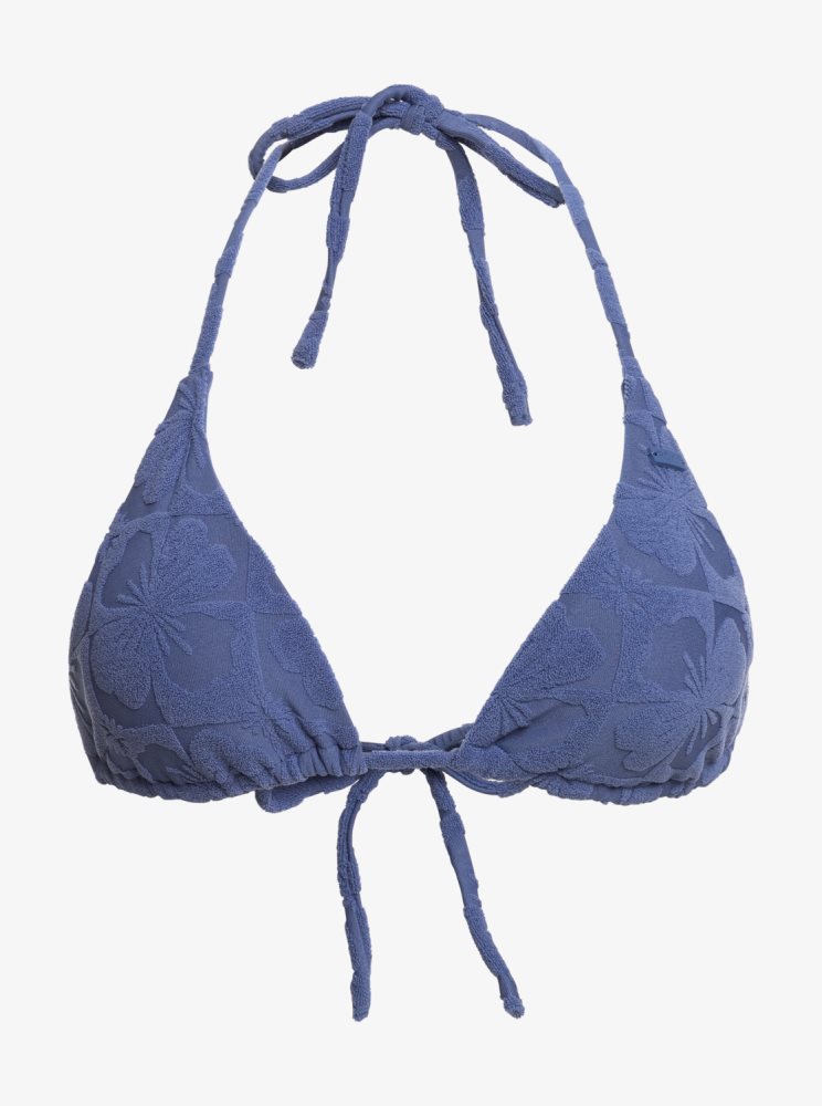 Hauts De Bikini Roxy Sun Click Tiki Tri Bleu Bleu Marine Femme | SXK-52925429