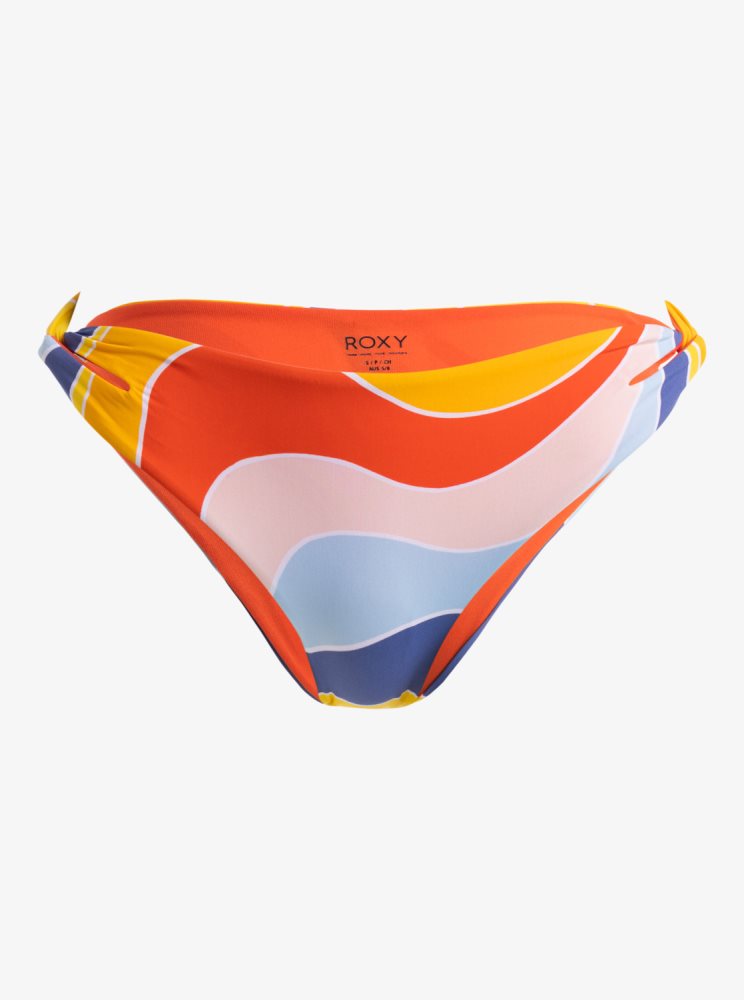 Bas De Bikini Roxy Palm Cruz Hipster Jaune Bleu Femme | HOW-55982671