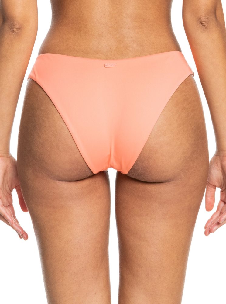 Bas De Bikini Roxy Beach Classics High Leg Corail Femme | MUL-18749918