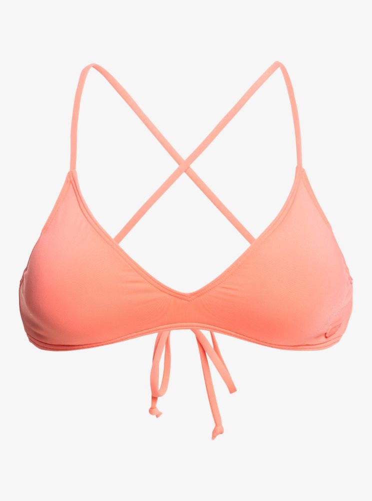 Hauts De Bikini Roxy Beach Classics Triangle Corail Femme | QXN-87451020