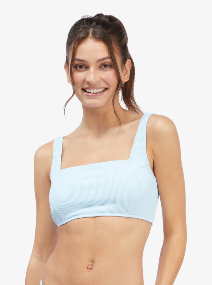 Soutien Gorge Sport Roxy Active Tankini Bikini Top Bleu Femme | JWT-86286529