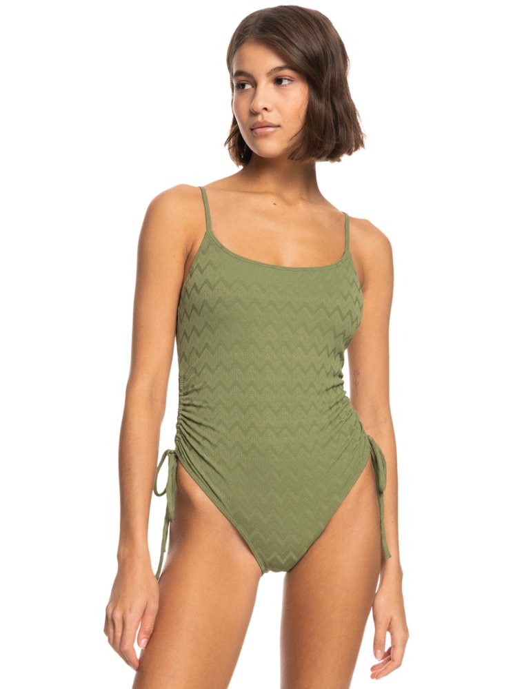 Maillots De Bain Roxy Current Coolness Vert Olive Vert Femme | QNV-36113953