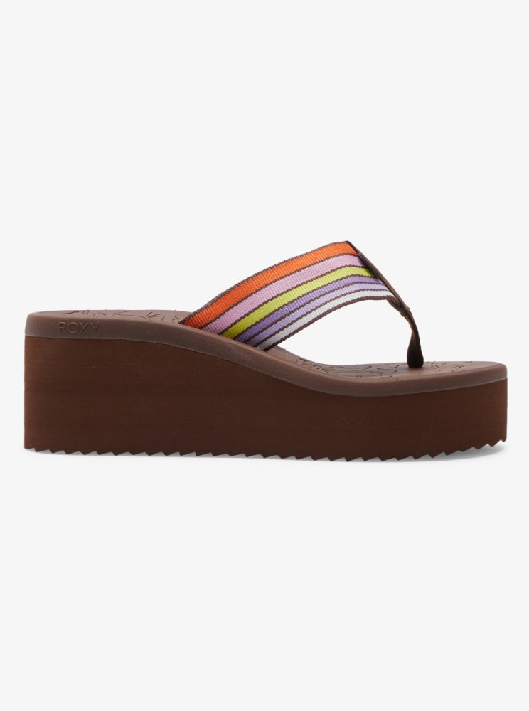 Sandales Roxy Surf.Kind.Kate. Kallie Marron Femme | VXP-79427658