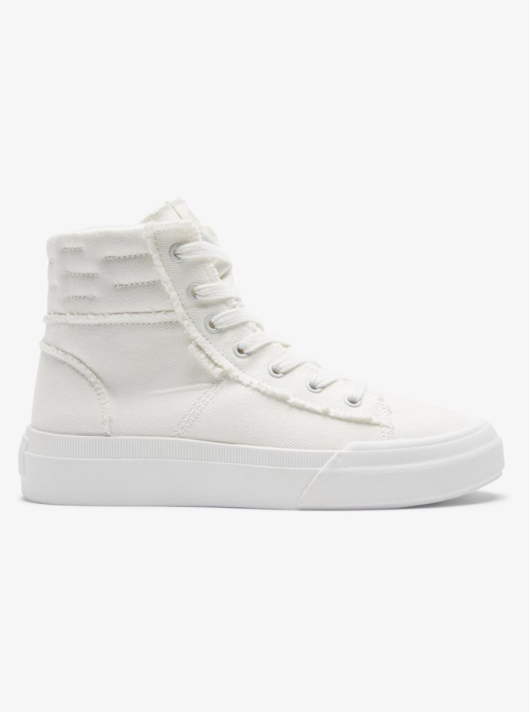 Basket Roxy Rae Mid-Top Blanche Femme | AFH-04954765