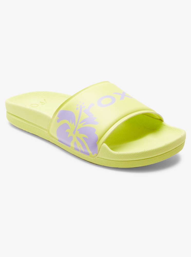 Sandales Roxy Surf.Kind.Kate. Slippy Jaune Femme | ZKN-08834870