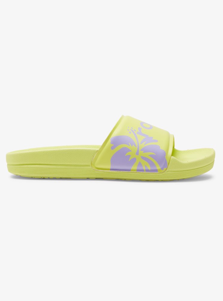 Sandales Roxy Surf.Kind.Kate. Slippy Jaune Femme | ZKN-08834870