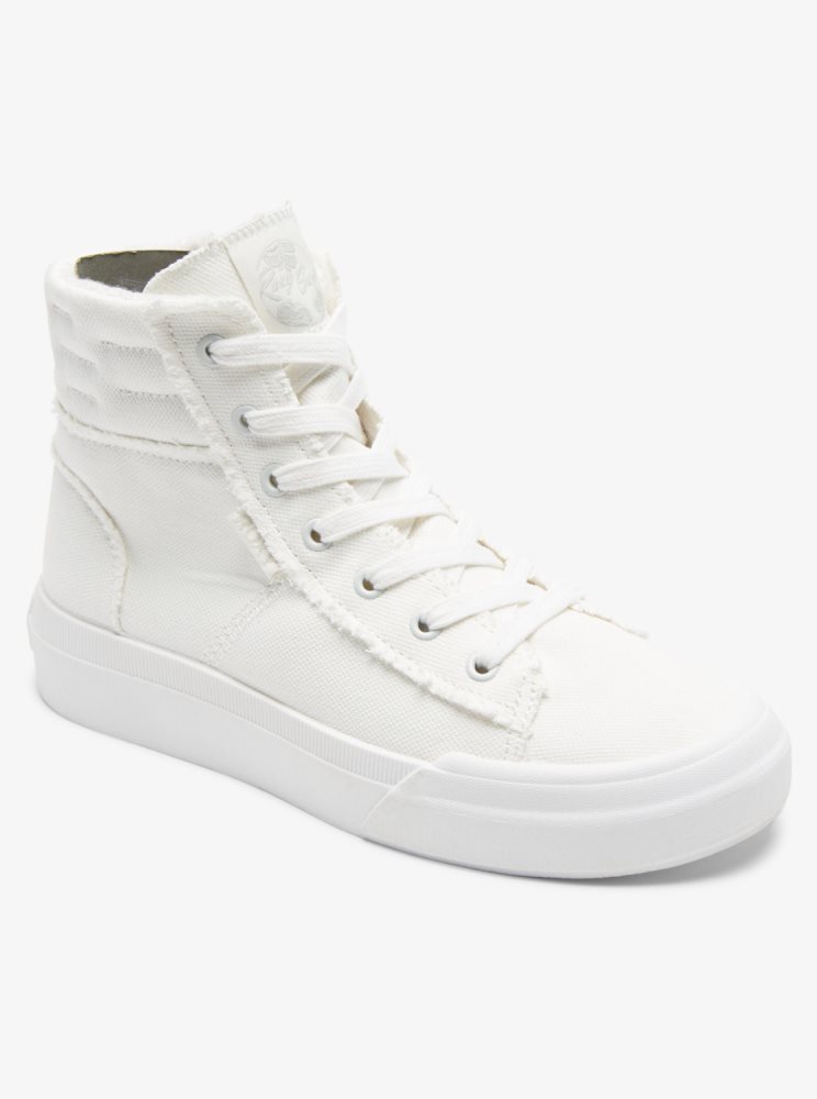 Basket Roxy Rae Mid-Top Blanche Femme | AFH-04954765