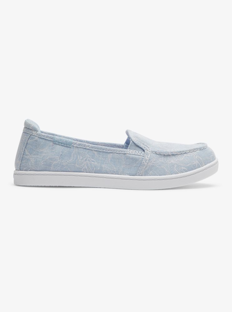 Slip On Roxy Minnow Bleu Clair Femme | YZP-34675311