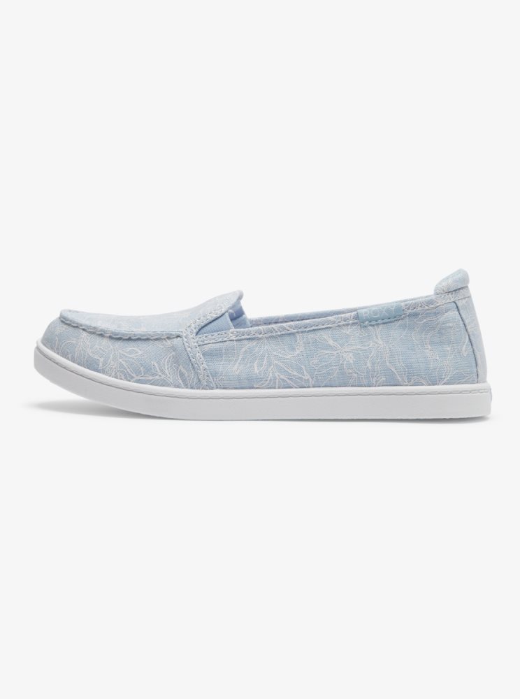 Slip On Roxy Minnow Bleu Clair Femme | YZP-34675311