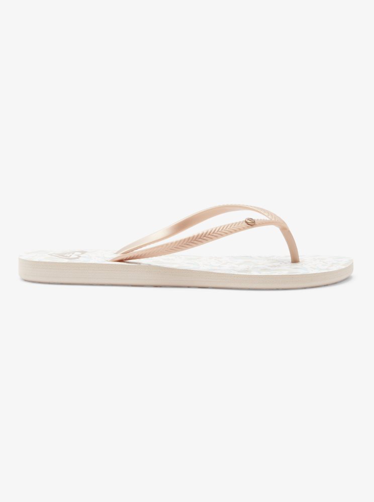 Sandales Roxy Bermuda Beige Femme | QOM-22797081