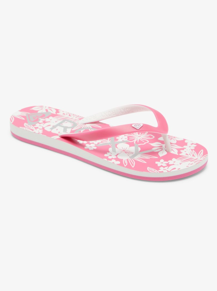 Tong Roxy Tahiti Rose Blanche Femme | ZKS-12543849