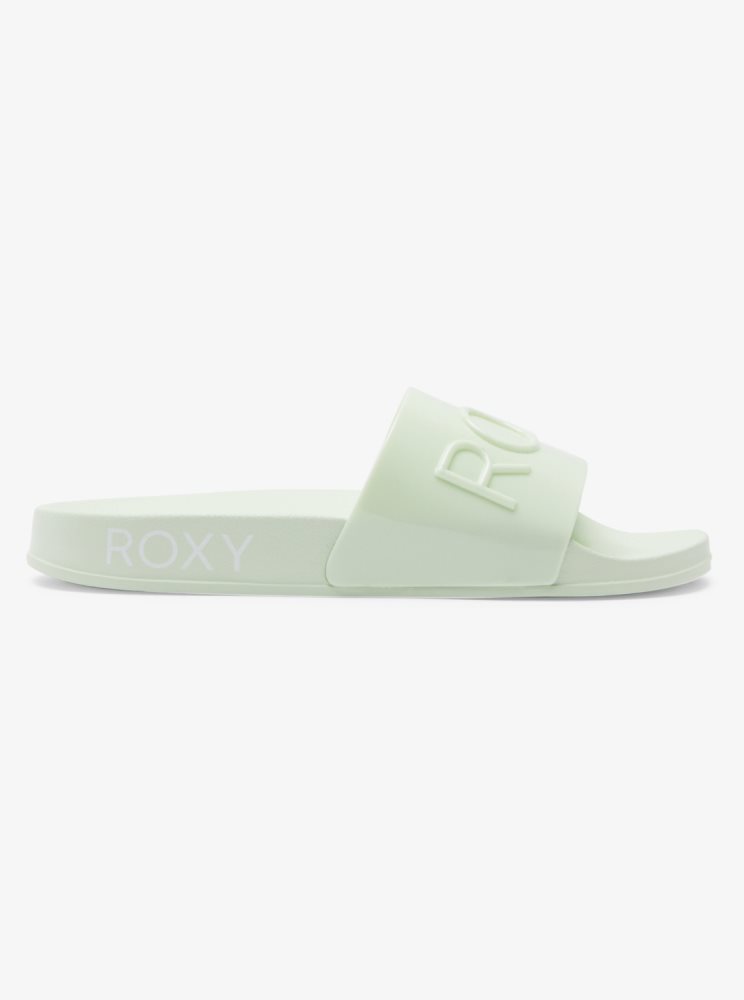 Sandales Roxy Slippy Jelly Vert Femme | RRX-72047816